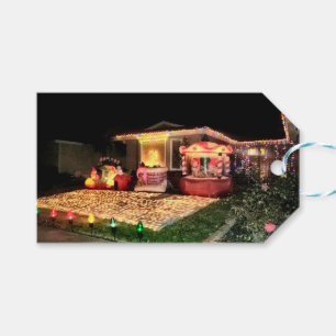 Vintage Christmas Lights and Decorations Gift Tags