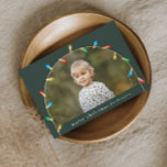 Vintage Christmas Lights Photo Arch Holiday Card<br><div class="desc">Merry Christmas Elegant Vintage Christmas Lights Photo Arch Holiday cards. Click the edit button to customize this design with your photo and text.</div>