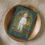 Vintage Christmas Lights Photo Arch Holiday Card<br><div class="desc">Merry Christmas Elegant Vintage Christmas Lights Photo Arch Holiday cards. Click the edit button to customize this design with your photo and text.</div>