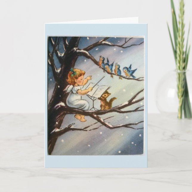 Vintage Christmas - Little Angel & Her Musicians, Card (Front)