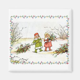 Vintage Christmas Magnet