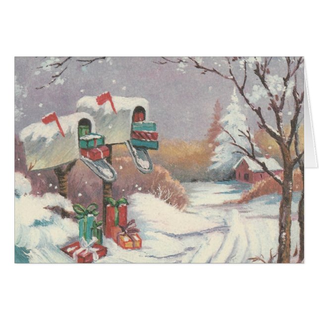 Vintage Christmas Mail (Devant horizontal)