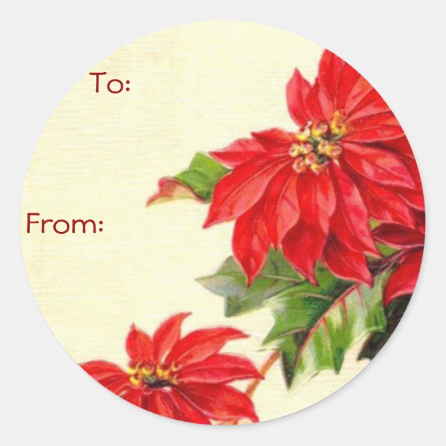 Vintage Christmas Name Tags (Front)