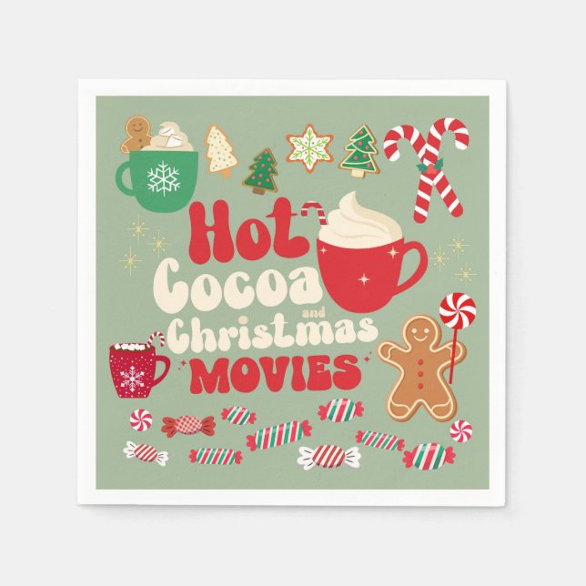Vintage Christmas Napkin (Front)