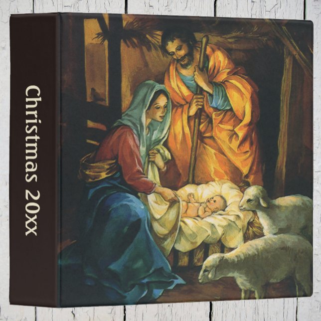Vintage Christmas Nativity, Baby Jesus in Manger Binder (Creator Uploaded)