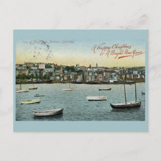 Vintage Christmas & New Year's postcard Guernsey