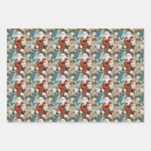 Vintage Christmas Nostalgia  Wrapping Paper Sheet