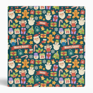 Vintage Christmas Nutcrackers Merry Christmas Cute Binder