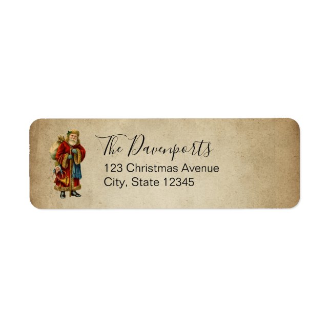 Vintage Christmas Old World Santa Claus (Front)