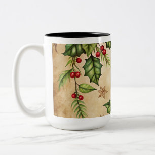Vintage Christmas Ornaments Coffee Mug