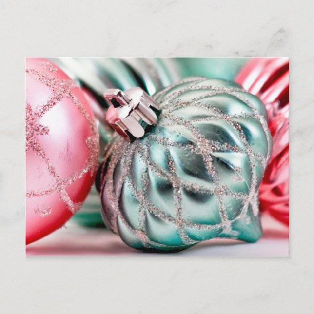 Vintage Christmas Ornaments Postcards (Front)