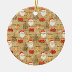 Vintage Christmas Paper Ornament