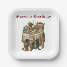 Vintage Christmas Party Tableware Collection