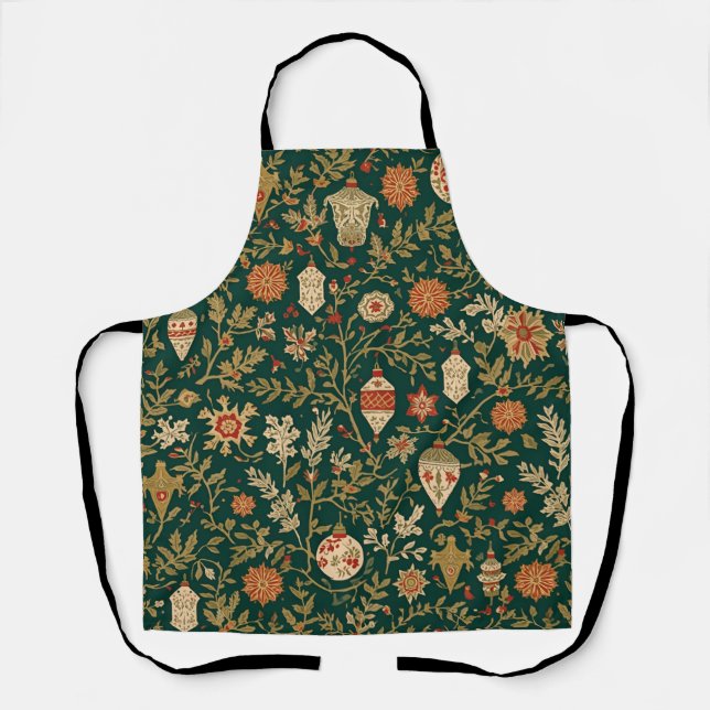 Vintage Christmas Pattern - Apron (Front)