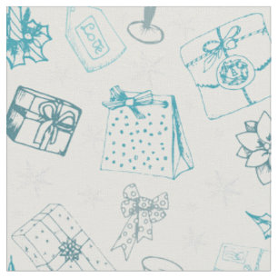 vintage christmas pattern fabric