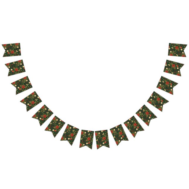 Vintage Christmas Pattern - Flags with String  (All)