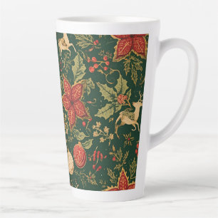 Vintage Christmas Pattern - Latte Mug 
