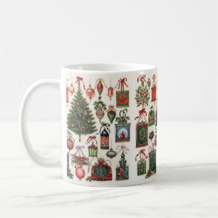 Vintage Christmas Pattern Mug