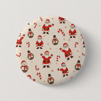 vintage christmas patterns 2 inch round button