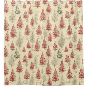 Vintage Christmas Pine Tree Pattern (1)