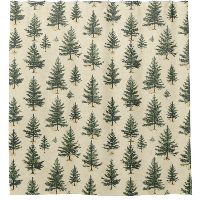 Vintage Christmas Pine Tree Pattern (3) (Front)