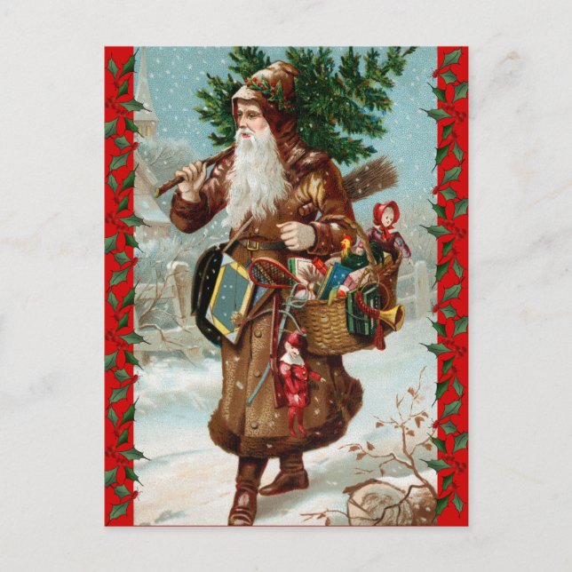 Vintage Christmas Postcard (Front)
