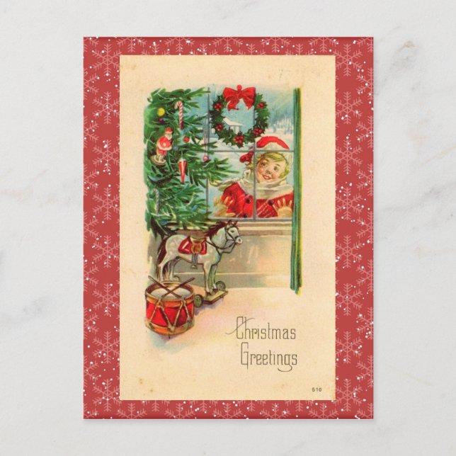 Vintage Christmas Postcard (Front)