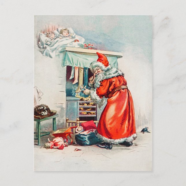 Vintage Christmas Postcard (Front)
