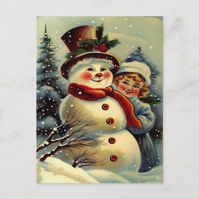 vintage christmas  postcard (Front)