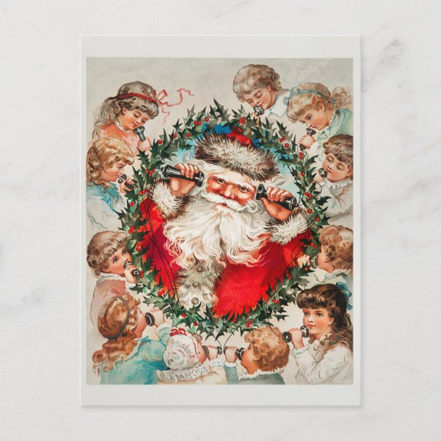Vintage Christmas Postcard (Front)