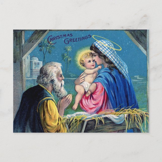Vintage Christmas Postcard (Front)
