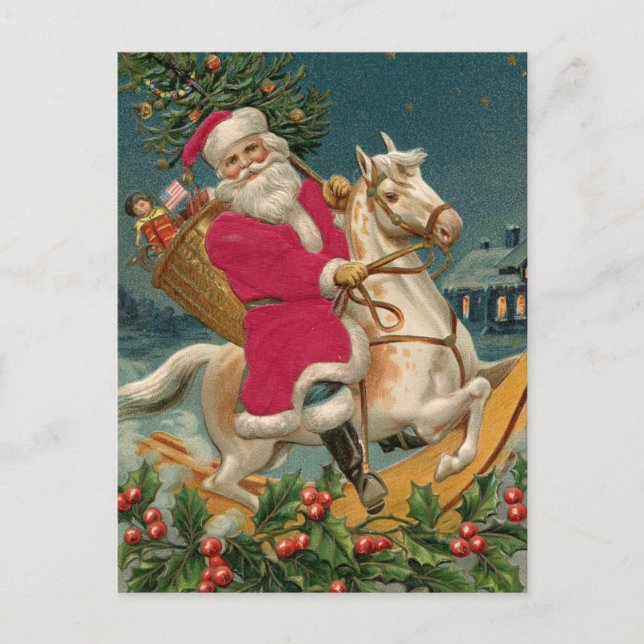 Vintage Christmas Postcard (Front)