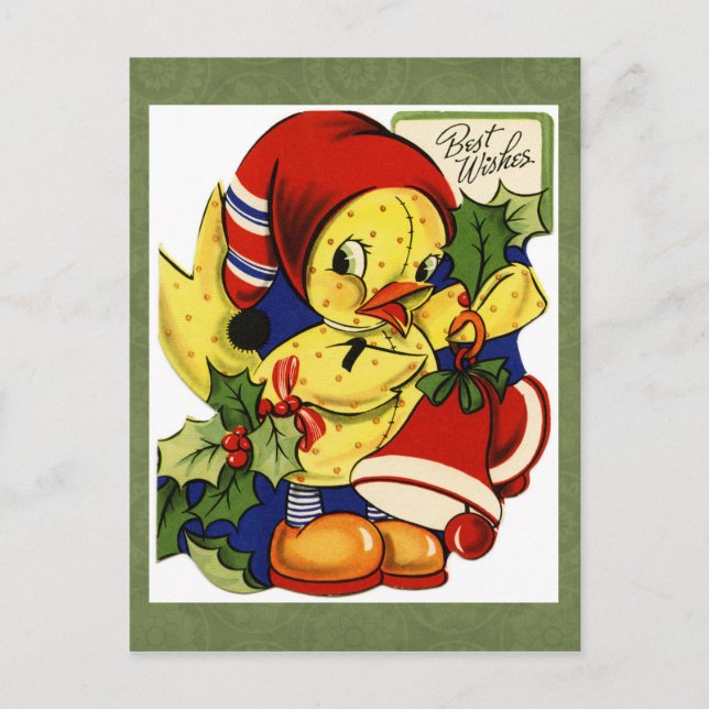 Vintage Christmas Postcard (Front)