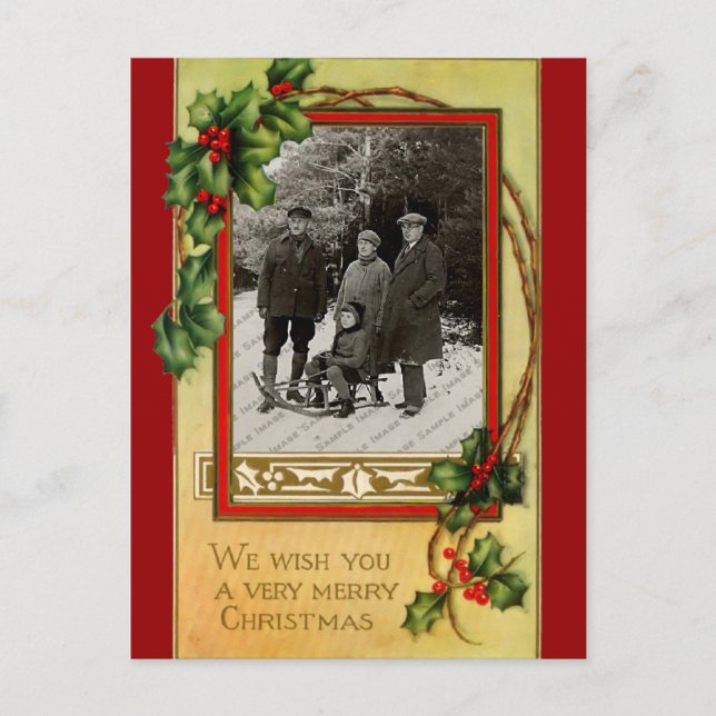 Vintage Christmas Postcard (Front)