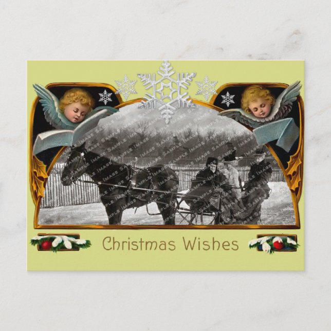 Vintage Christmas Postcard (Front)