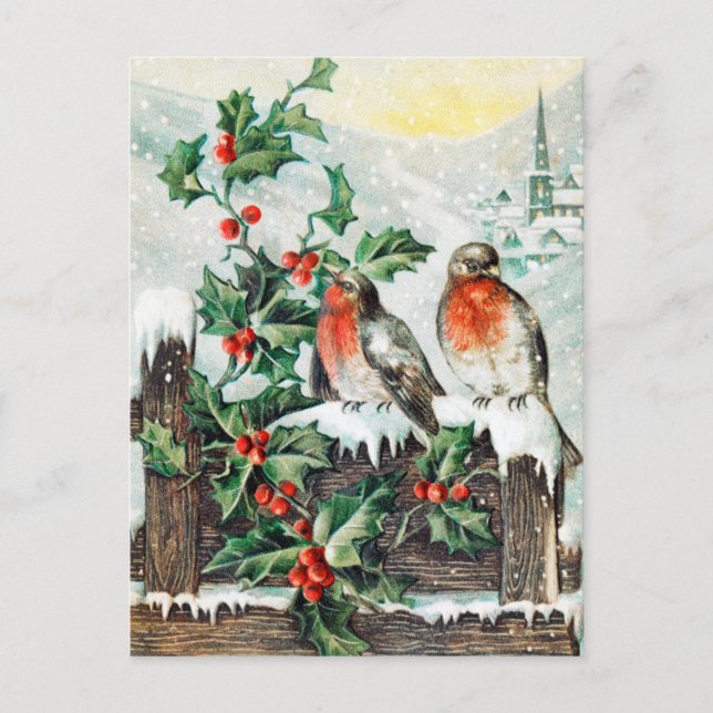 Vintage Christmas Postcard (Front)