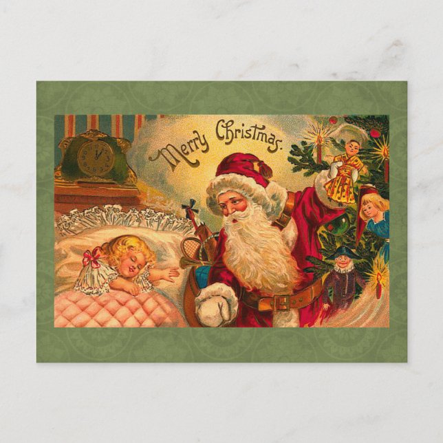 Vintage Christmas Postcard (Front)