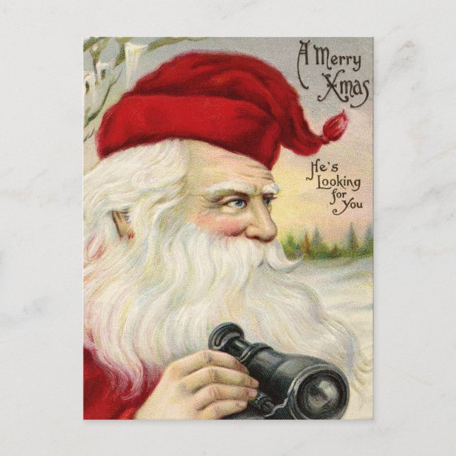 Vintage Christmas Postcard (Front)