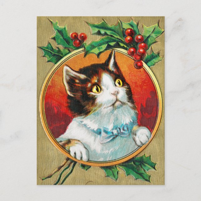 Vintage Christmas Postcard (Front)