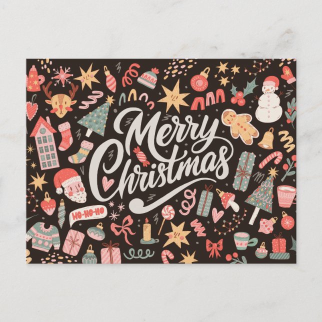 Vintage Christmas Postcard (Front)