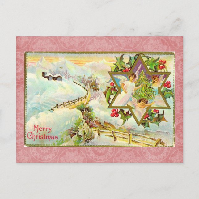 Vintage Christmas Postcard (Front)