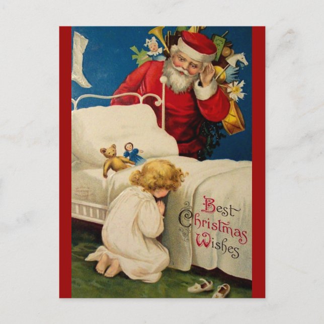 Vintage Christmas Postcard (Front)