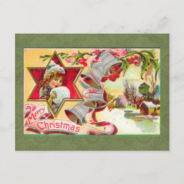 Vintage Christmas Postcard (Front)