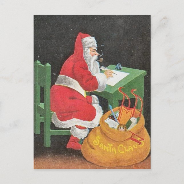 Vintage Christmas Postcard (Front)