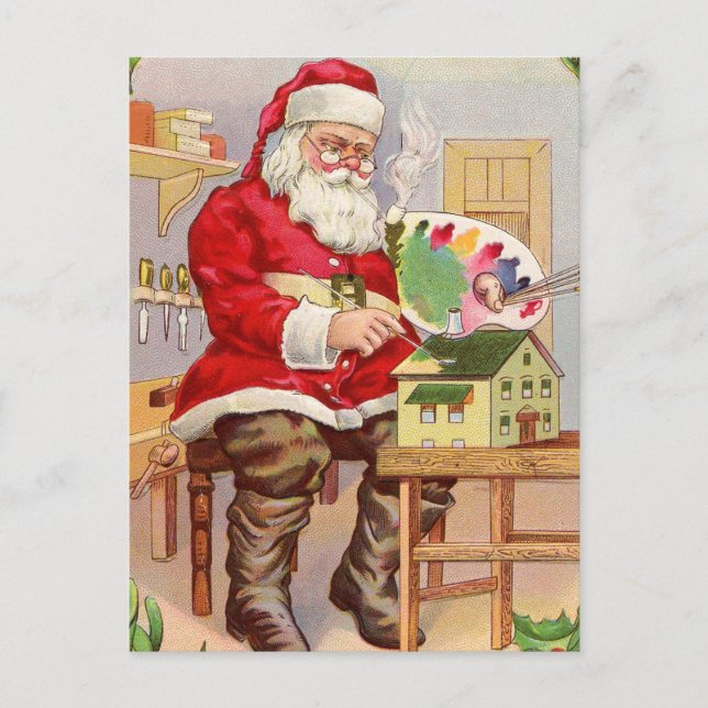 Vintage Christmas Postcard (Front)