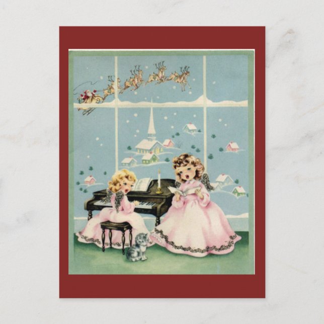 Vintage Christmas Postcard (Front)