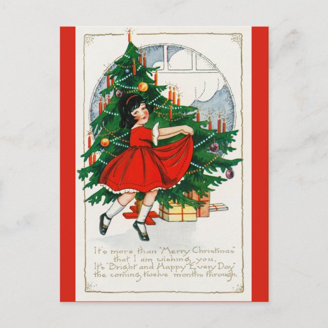 Vintage Christmas  Postcard (Front)