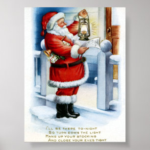 vintage christmas  poster
