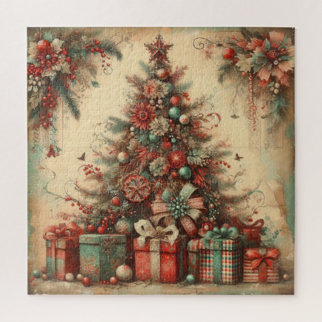 Vintage Christmas Puzzle (Vertical)