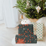 Vintage Christmas Red Poinsettia Pattern Wrapping Paper<br><div class="desc">Vintage Christmas Red Poinsettia Pattern</div>